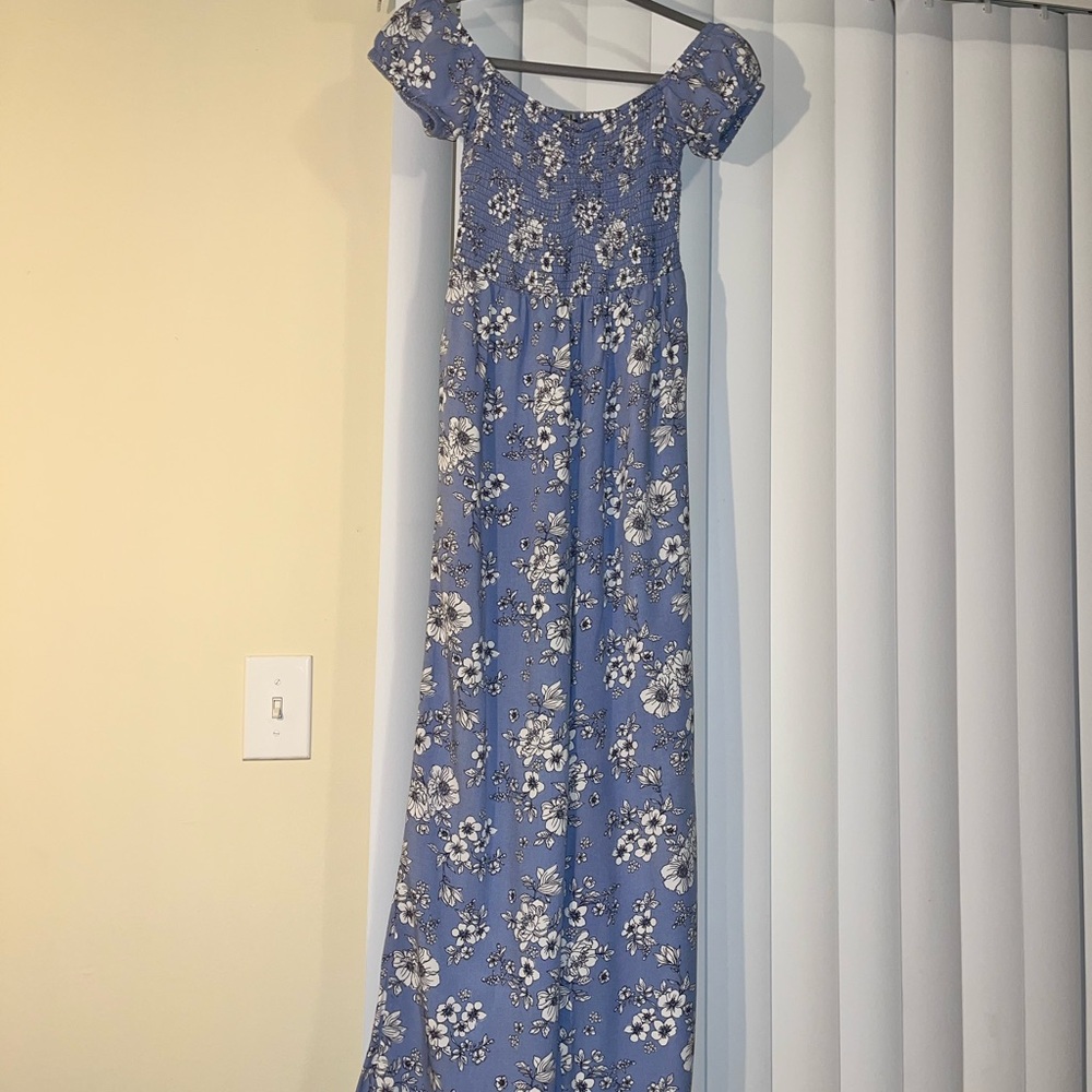 Floral Blue Jumpsuit